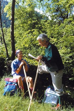 trekkers in Luchon - Pyrenees